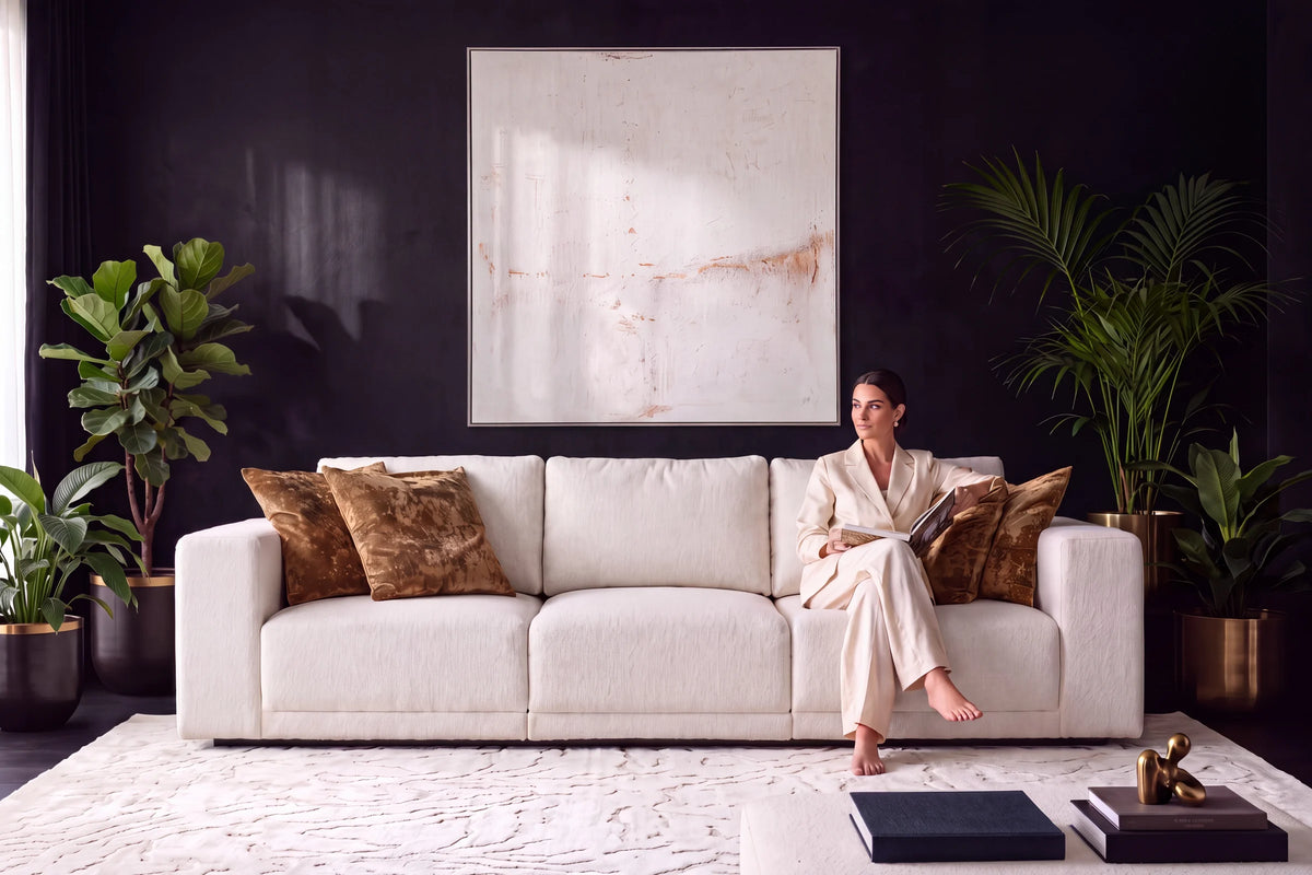 Bella Sofa - Fabric Off-white lifestyle