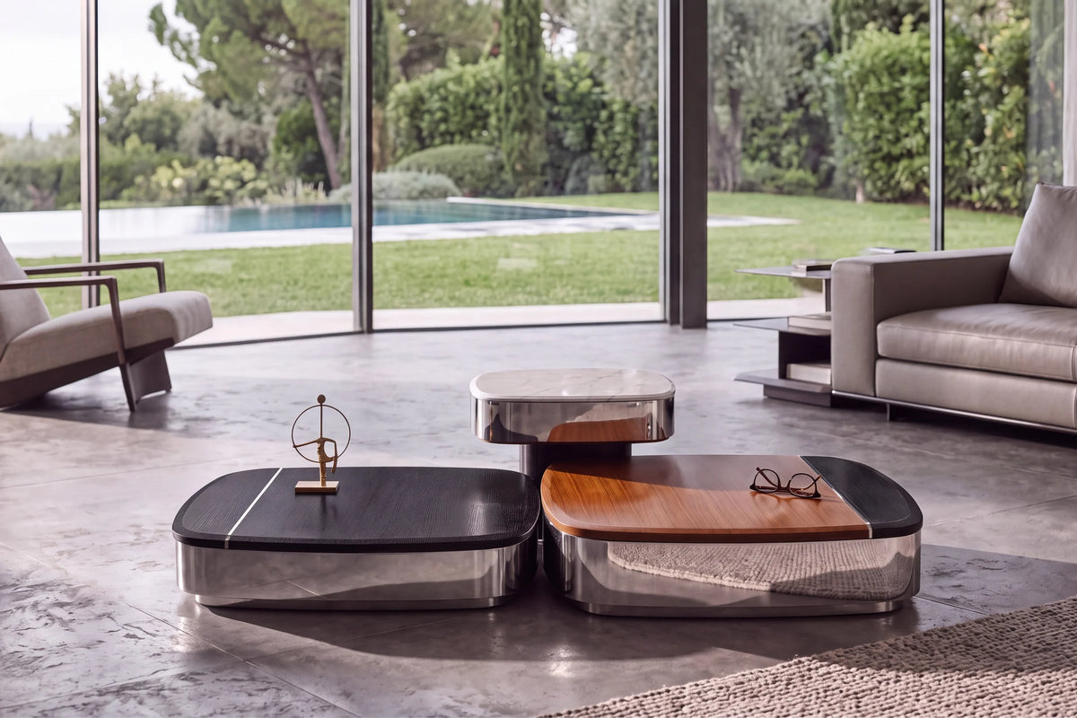 Buddha set of 3 coffe table - lifestyle