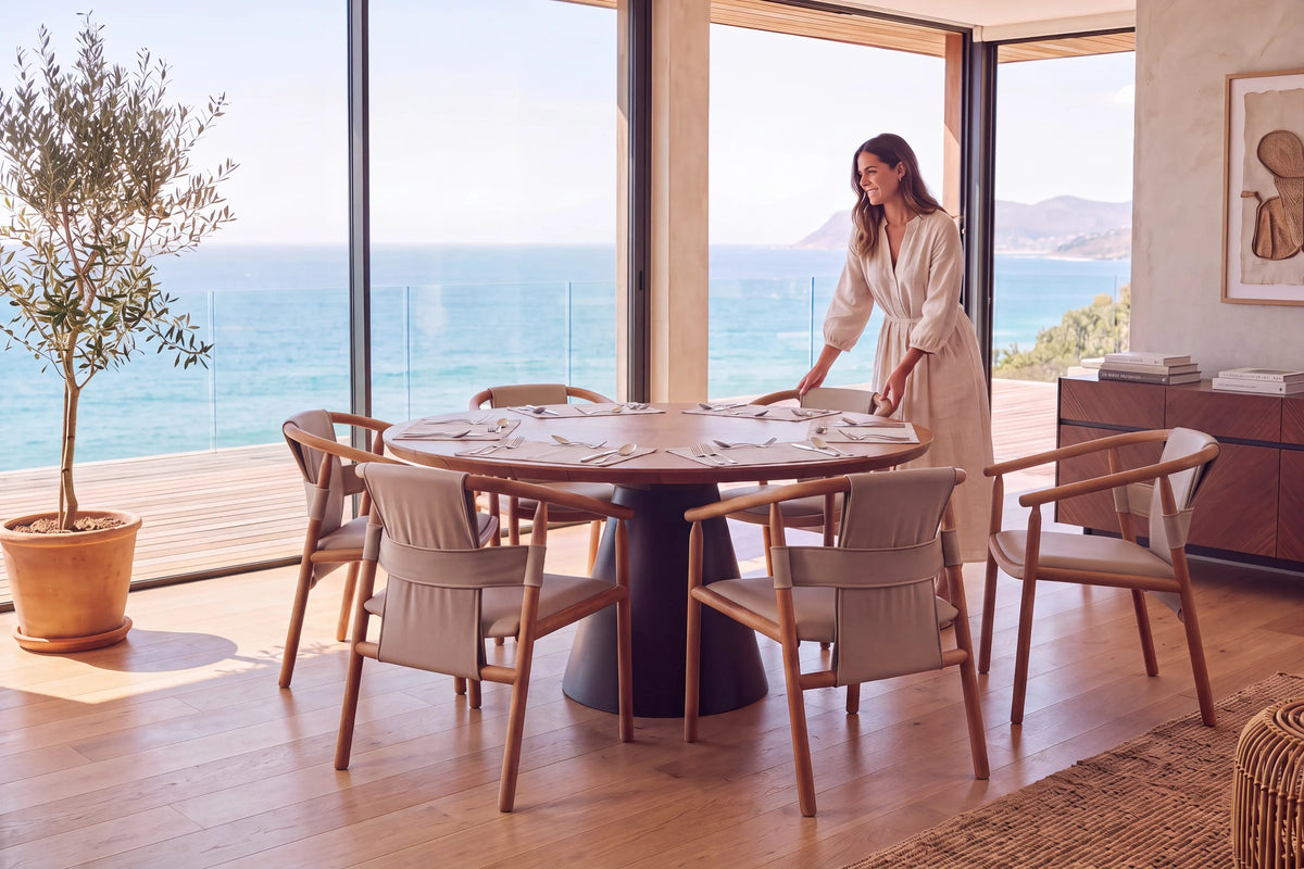 Funnel Dining Table - lifestyle