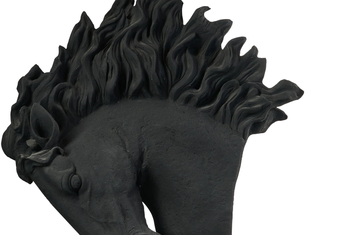 Noir Stallion Sculpture