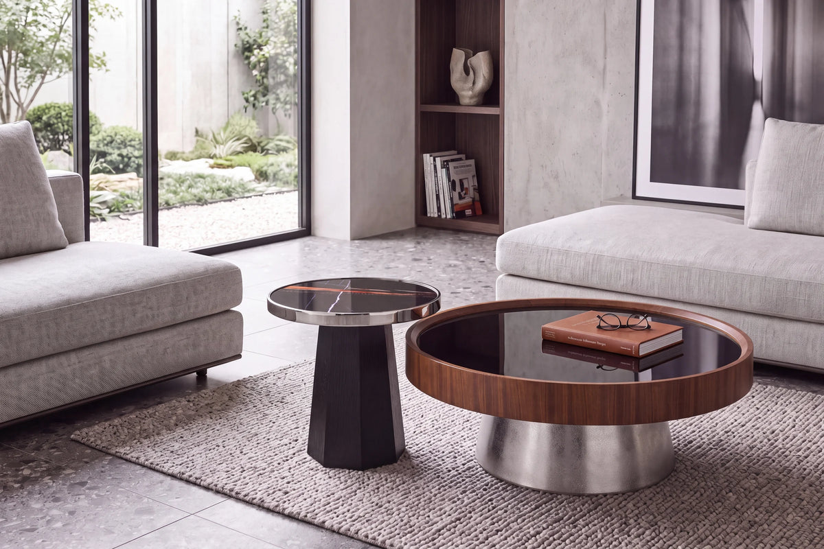Pentagon coffe table Set of 2 - lifestyle