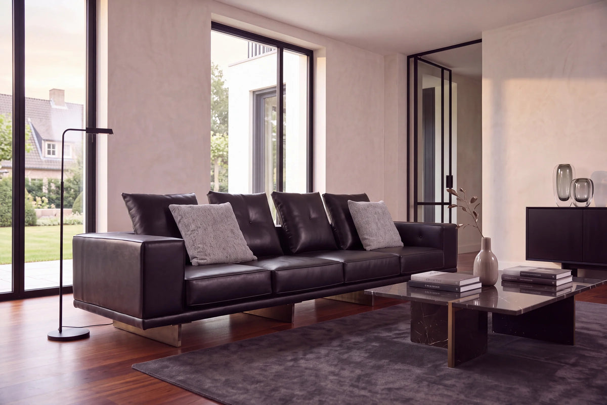 Sofa Prada - Leather Black lifestyle