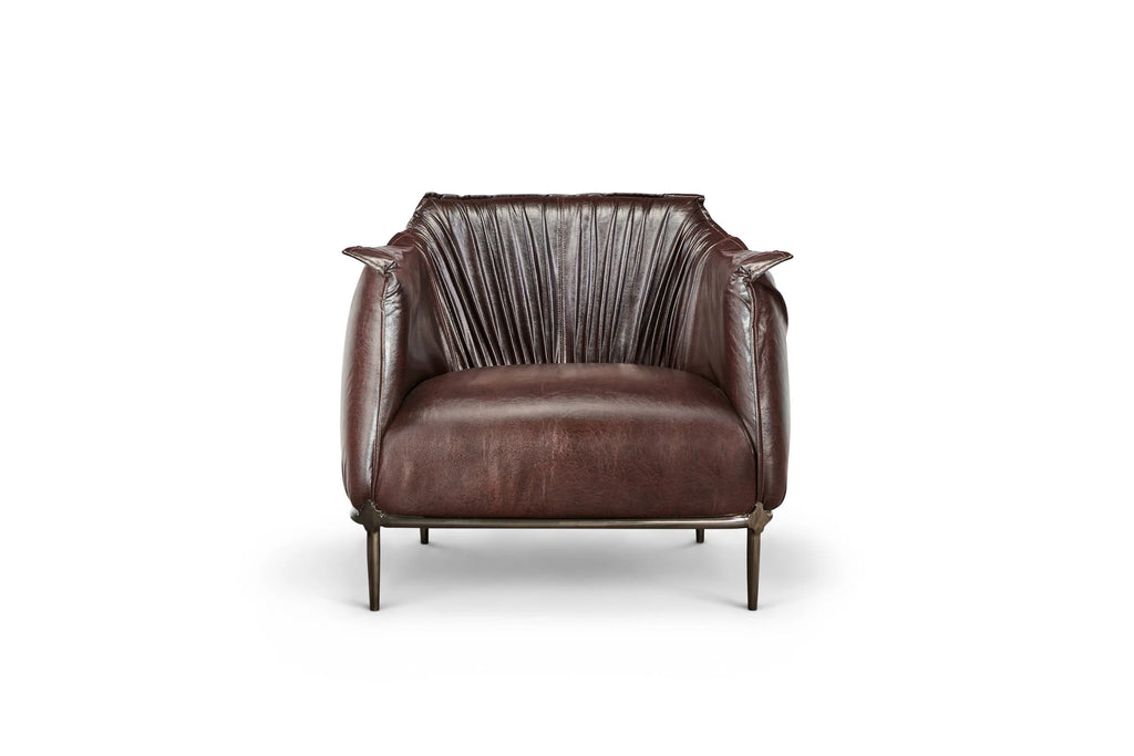Armchair Amon - Leather Brown
