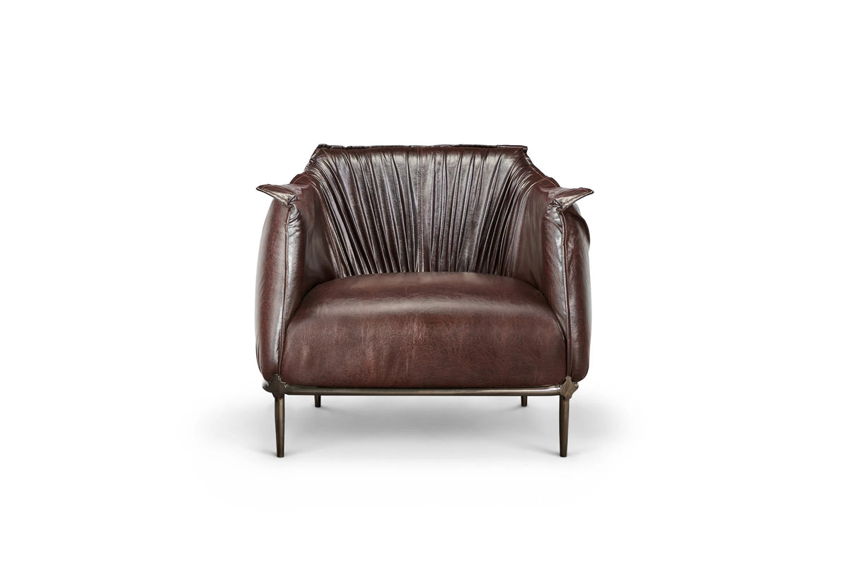 Armchair Amon - Leather Brown