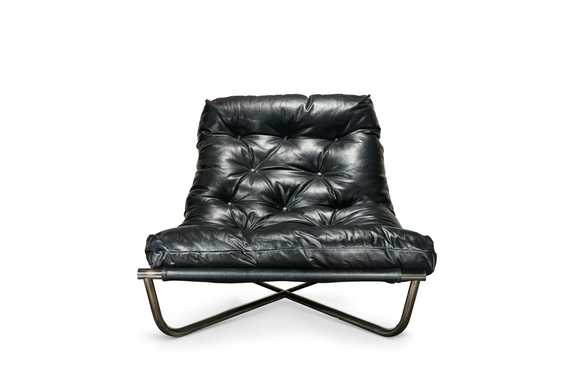 Armchair Avon - Leather Black
