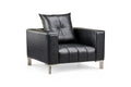 Armchair Elen - Leather Black
