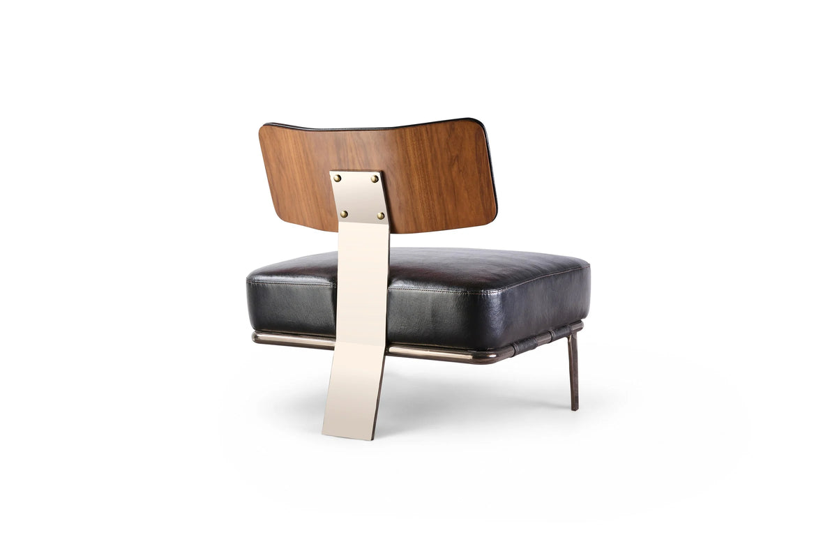 Armchair Monti - Leather Black