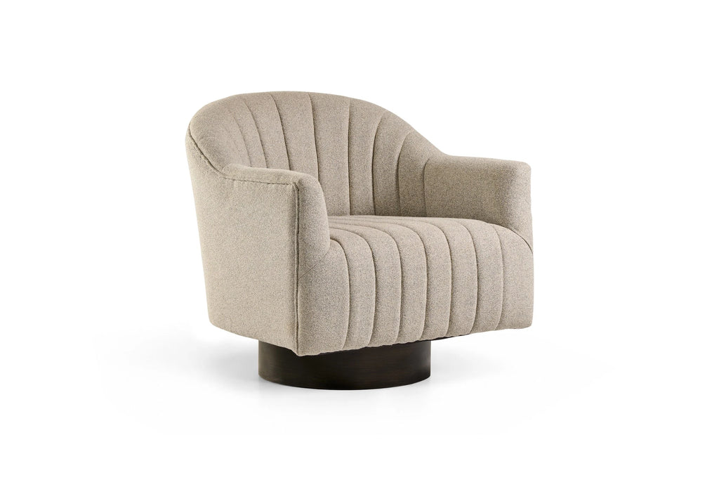 Armchair Swivel - Fabric Grey