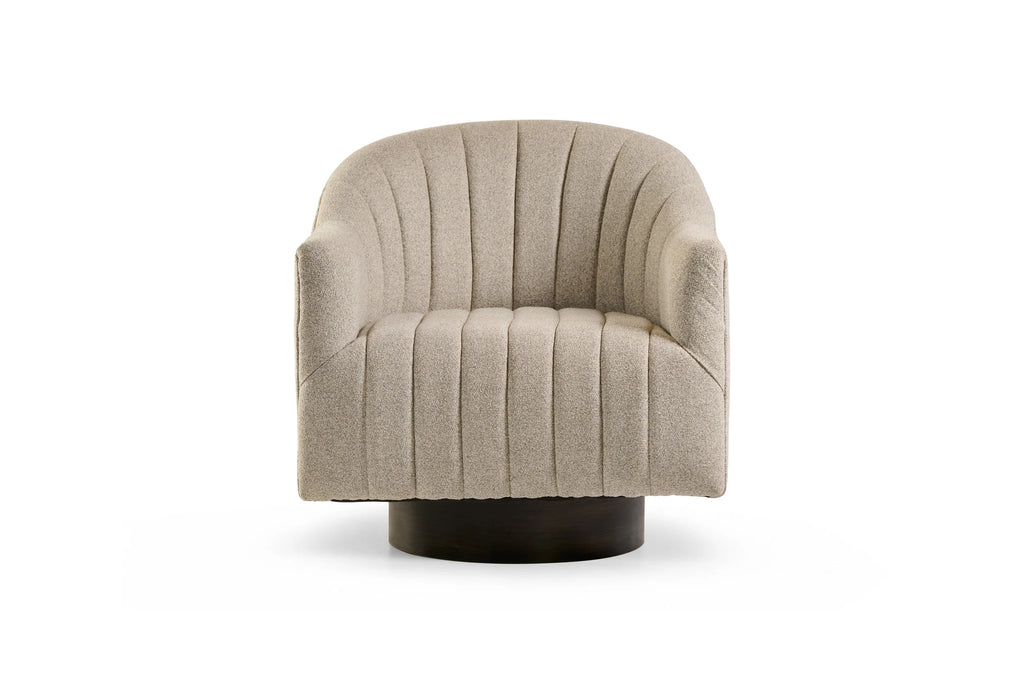 Armchair Swivel - Fabric Grey