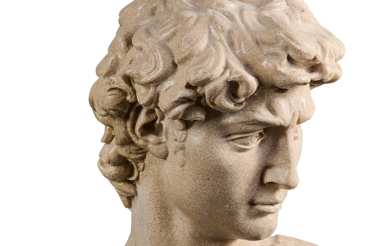 man figure statue with Small base marble