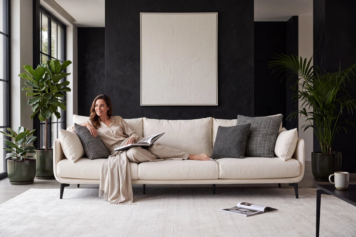 Nube Sofa - Fabric White lifestyle