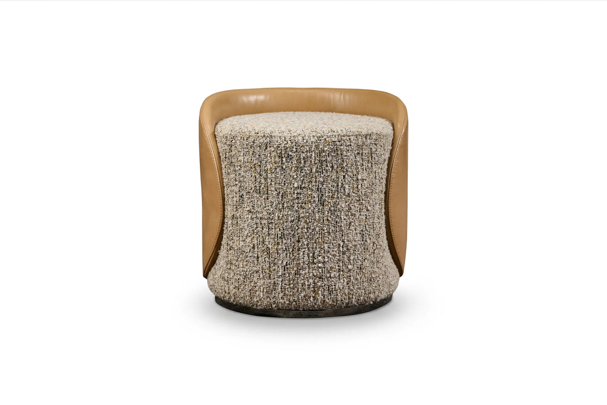 Puff Moby - Leather Beige