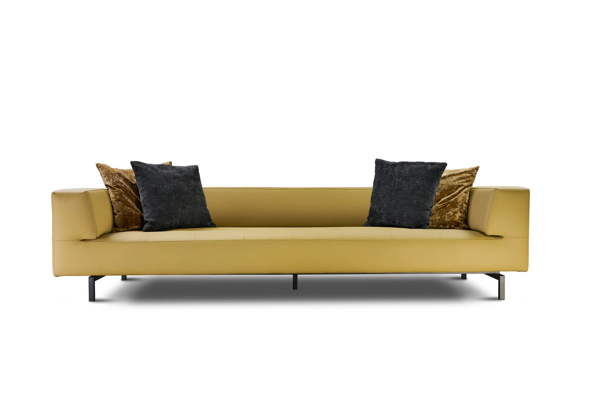Sofa Cilantro - Leather Mustard