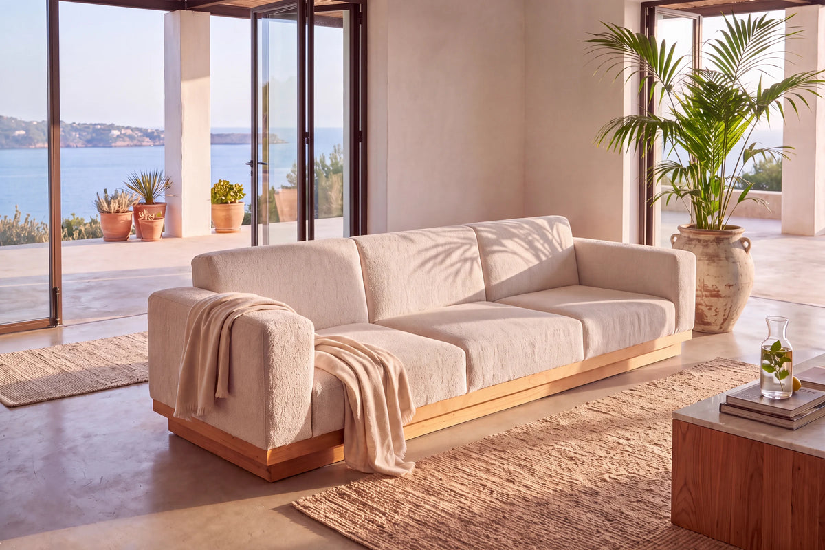 Sofa Fuga - Fabric Off-white lifestyle