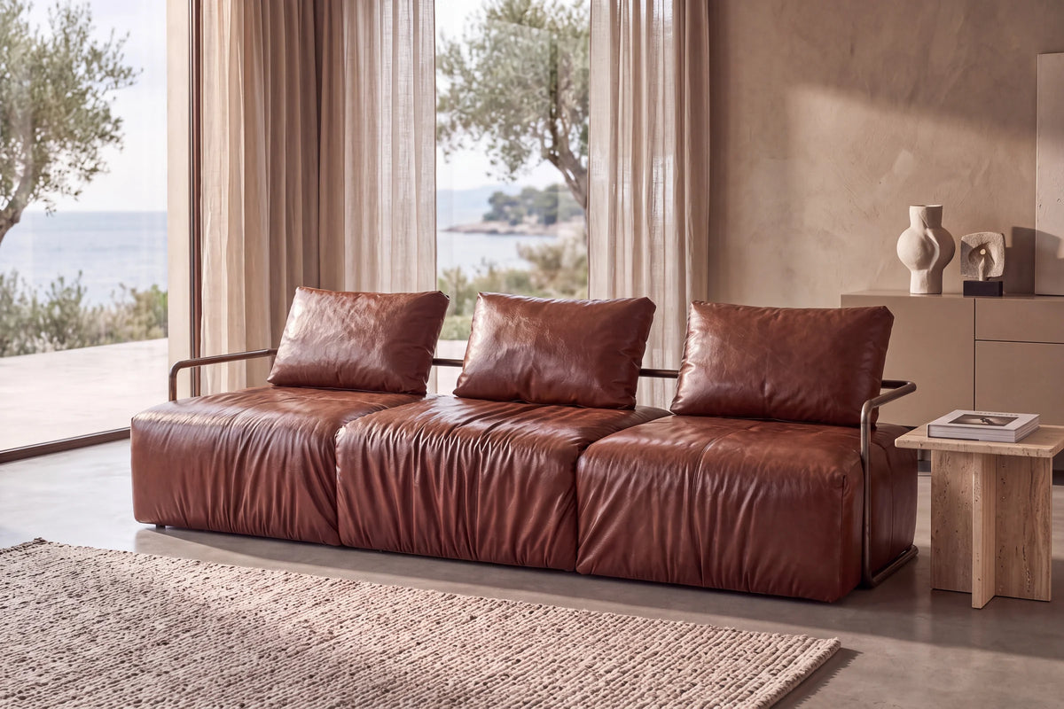 Sofa Lotto - Leather Brown lifestyle