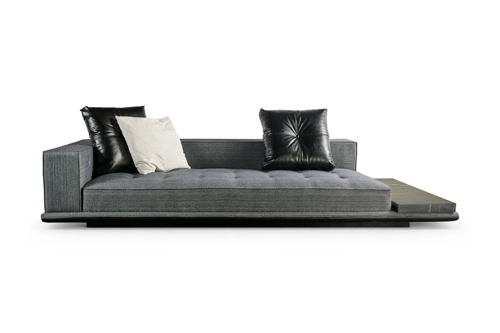 Sofa Roudini - Chaise, Fabric Grey