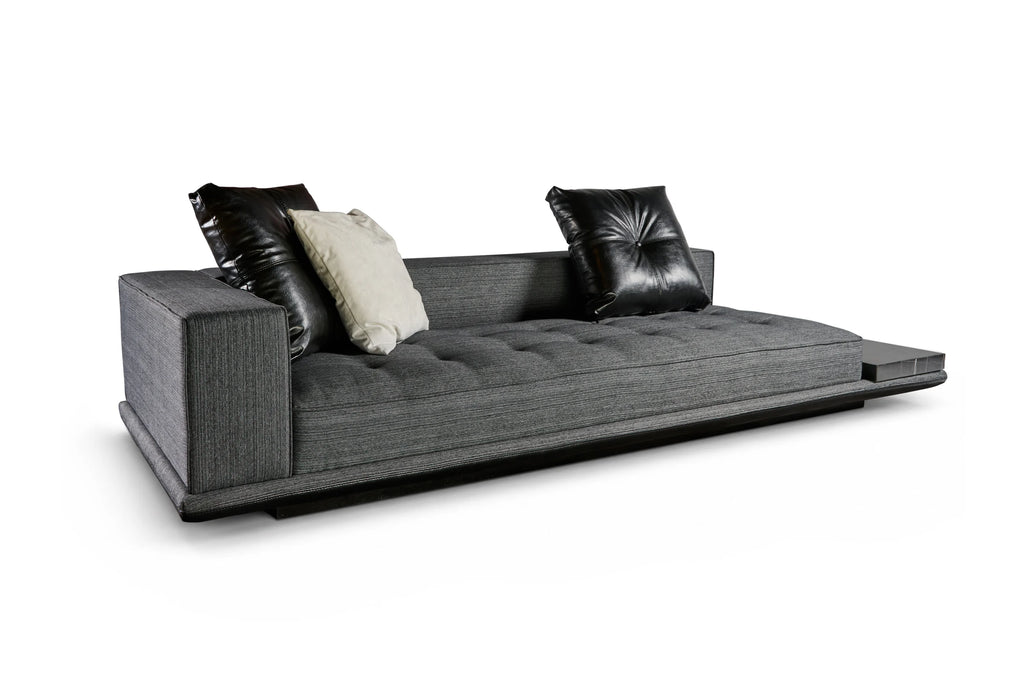 Sofa Roudini - Chaise, Fabric Grey